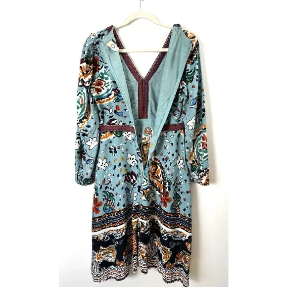 Anthropologie Akemi + Kin Beaded Midi Dress Maximalist Bohemian Hippie Boho 6 - Picture 9 of 11